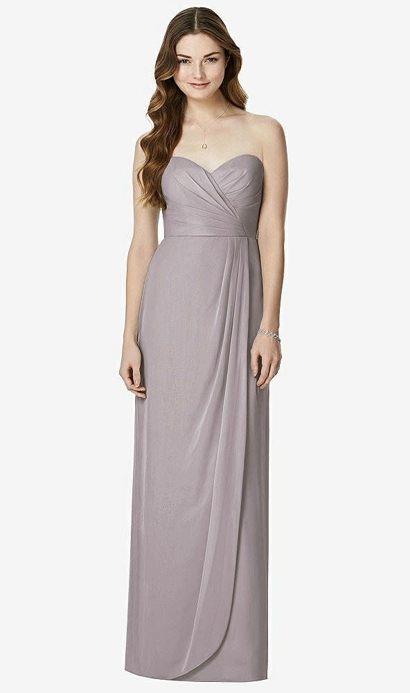 Front View - Cashmere Gray Bella Bridesmaids Dress BB102