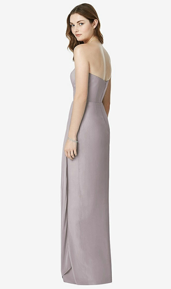 Back View - Cashmere Gray Bella Bridesmaids Dress BB102