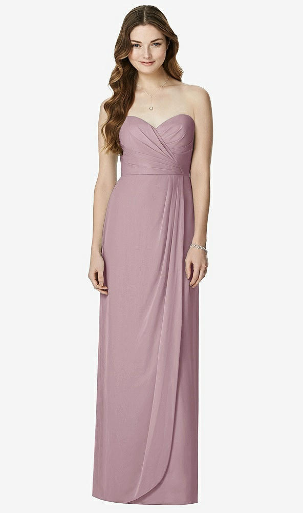 Front View - Dusty Rose Bella Bridesmaids Dress BB102