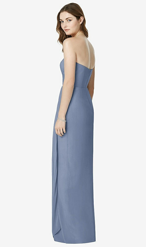 Back View - Larkspur Blue Bella Bridesmaids Dress BB102