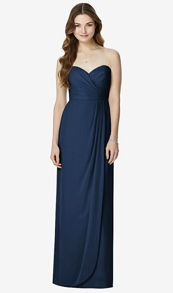 Front View - Midnight Navy Bella Bridesmaids Dress BB102