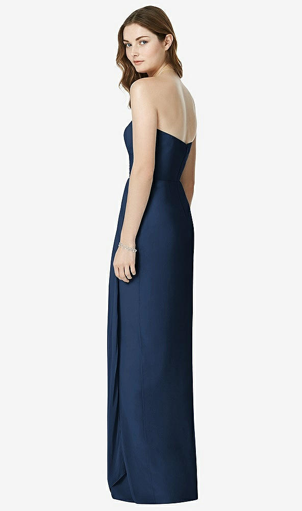 Back View - Midnight Navy Bella Bridesmaids Dress BB102