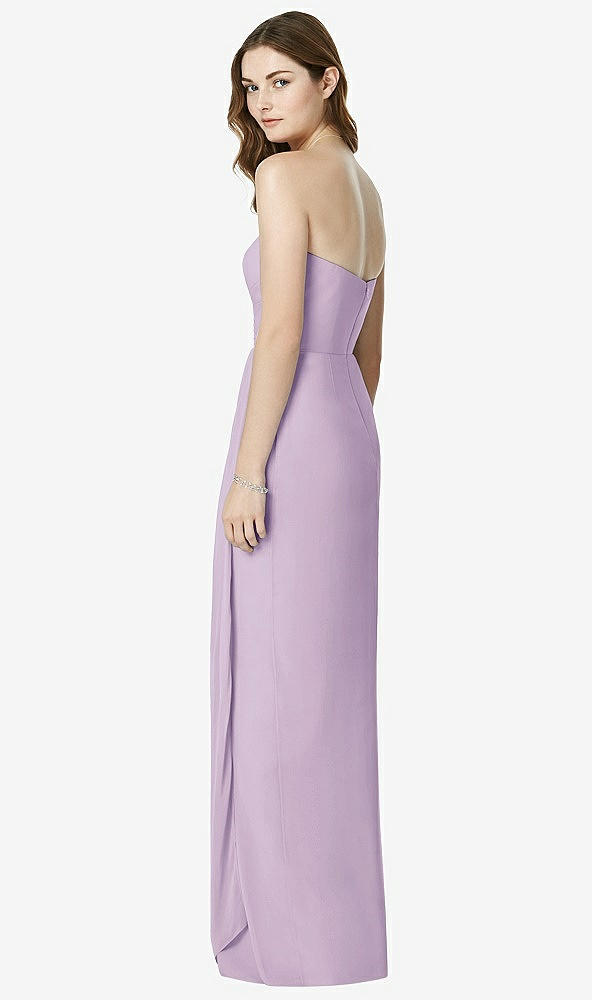 Back View - Pale Purple Bella Bridesmaids Dress BB102