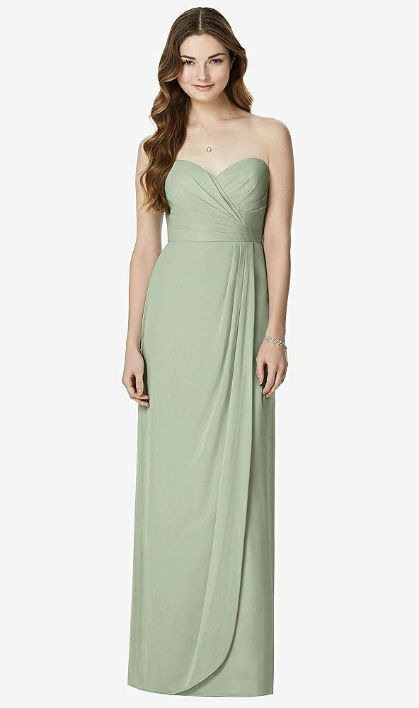 Front View - Sage Bella Bridesmaids Dress BB102