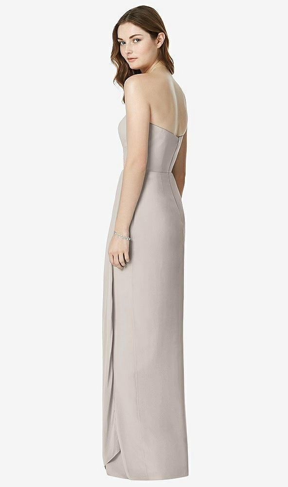 Back View - Taupe Bella Bridesmaids Dress BB102