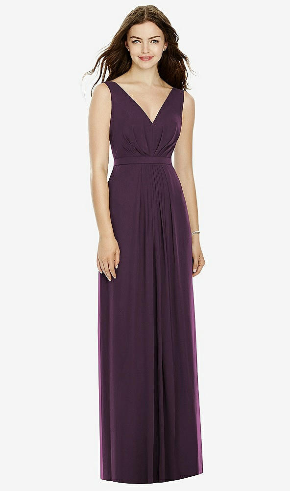 Front View - Aubergine Bella Bridesmaids Dress BB103