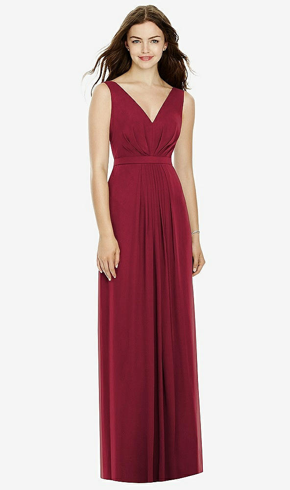 Front View - Burgundy Bella Bridesmaids Dress BB103