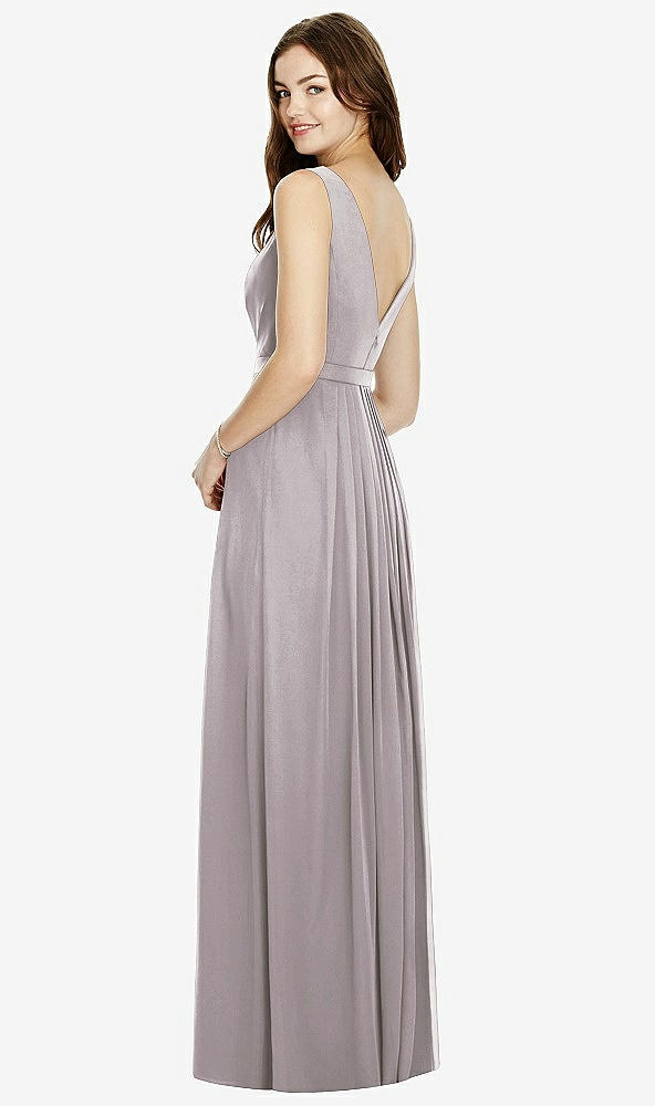 Back View - Cashmere Gray Bella Bridesmaids Dress BB103