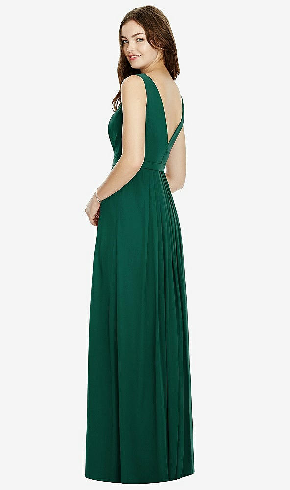 Back View - Hunter Green Bella Bridesmaids Dress BB103