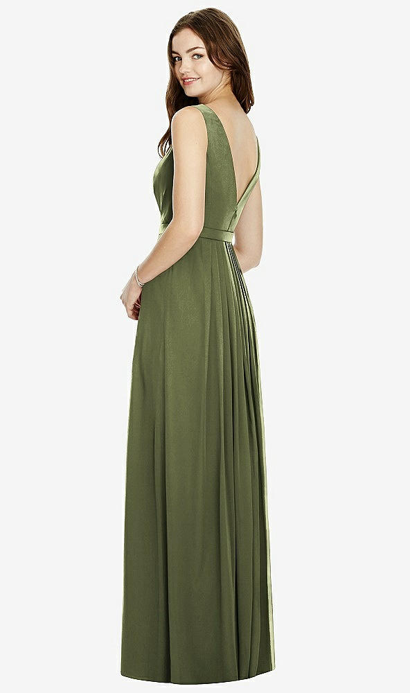 Back View - Olive Green Bella Bridesmaids Dress BB103