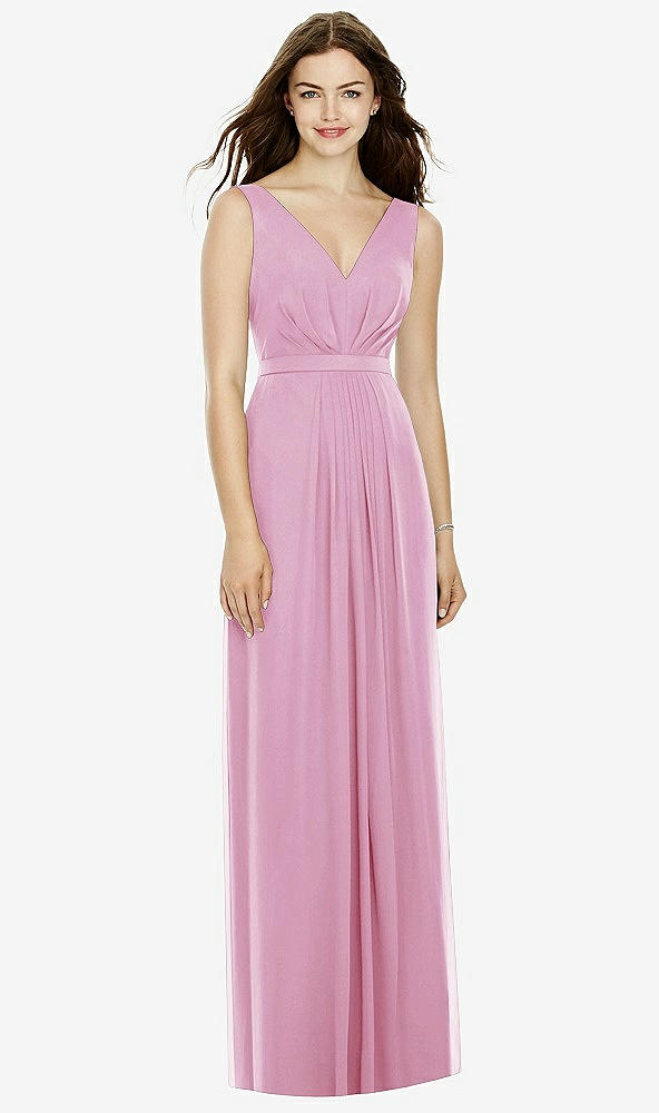 Front View - Powder Pink Bella Bridesmaids Dress BB103