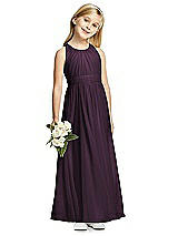 Front View Thumbnail - Aubergine Flower Girl Dress FL4054