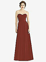 Front View Thumbnail - Auburn Moon Strapless Sweetheart Gown with Optional Straps