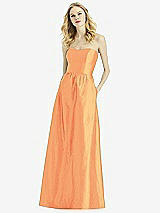 Front View Thumbnail - Orange Crush After Six Bridesmaid Dress 6772