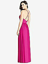 Rear View Thumbnail - Think Pink Criss Cross Strap Backless Maxi Dress