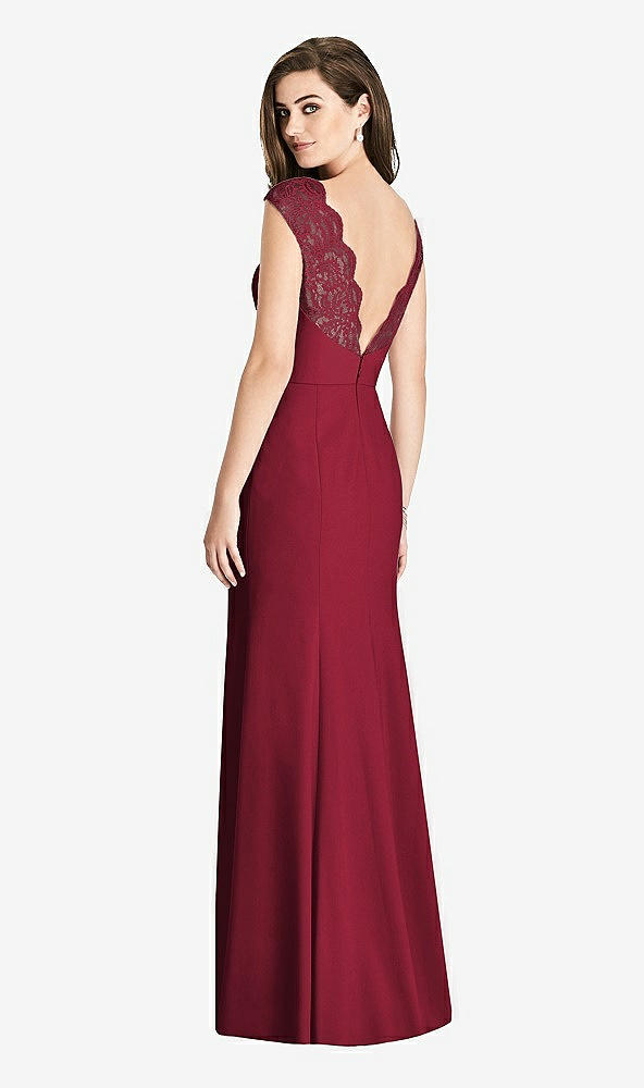 Front View - Burgundy Bella Bridesmaids Dress BB118