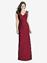 Rear View Thumbnail - Burgundy Bella Bridesmaids Dress BB118