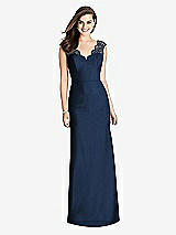 Rear View Thumbnail - Midnight Navy Bella Bridesmaids Dress BB118