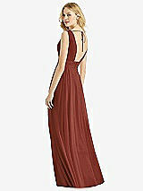 Rear View Thumbnail - Auburn Moon & Light Nude Bella Bridesmaids Dress BB109