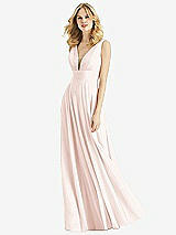 Front View Thumbnail - Blush & Light Nude Bella Bridesmaids Dress BB109