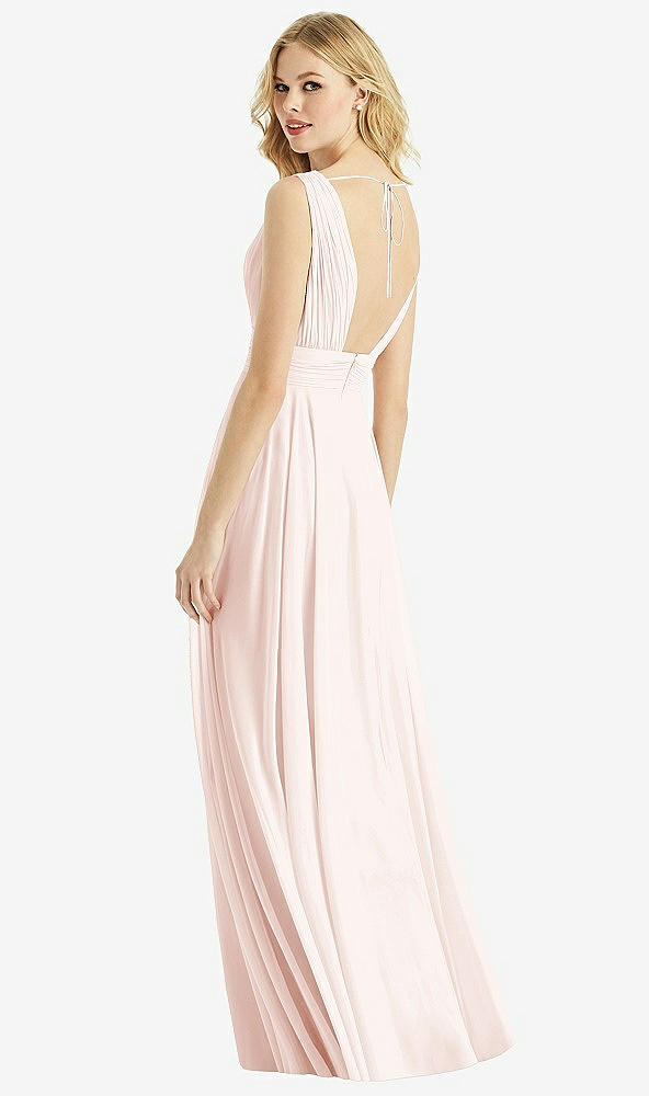 Back View - Blush & Light Nude Bella Bridesmaids Dress BB109