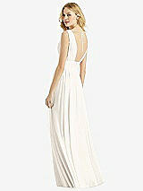 Rear View Thumbnail - Ivory & Light Nude Bella Bridesmaids Dress BB109