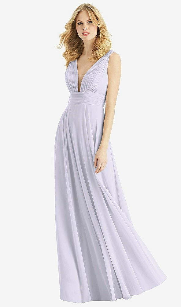 Front View - Silver Dove & Light Nude Bella Bridesmaids Dress BB109