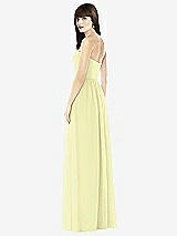 Rear View Thumbnail - Butter Yellow Sweeheart Chiffon Natural Waist Dress