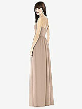 Rear View Thumbnail - Topaz Sweeheart Chiffon Natural Waist Dress