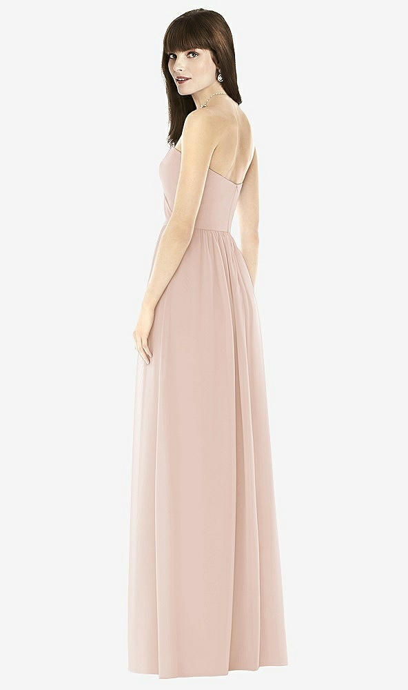 Back View - Cameo Sweeheart Chiffon Natural Waist Dress