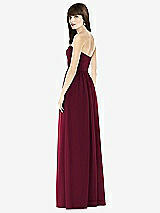 Rear View Thumbnail - Cabernet Sweeheart Chiffon Natural Waist Dress