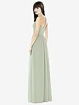 Rear View Thumbnail - Celadon Sweeheart Chiffon Natural Waist Dress