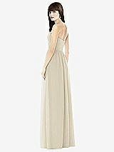 Rear View Thumbnail - Champagne Sweeheart Chiffon Natural Waist Dress