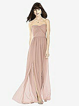 Front View Thumbnail - Neu Nude Sweeheart Chiffon Natural Waist Dress