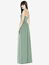 Rear View Thumbnail - Seagrass Sweeheart Chiffon Natural Waist Dress