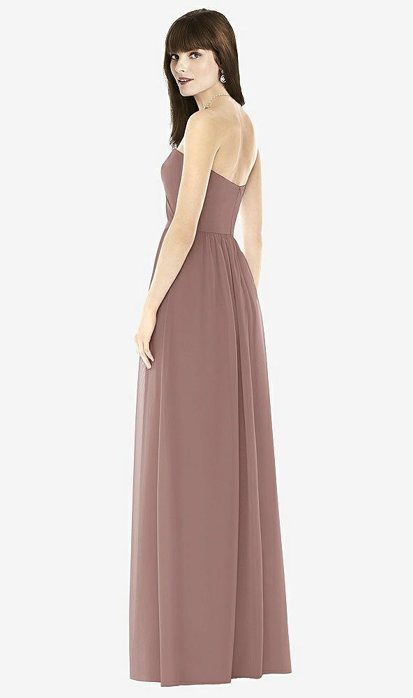 Back View - Sienna Sweeheart Chiffon Natural Waist Dress