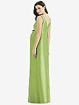 Rear View Thumbnail - Mojito Sleeveless Satin Twill Maternity Dress