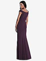 Rear View Thumbnail - Aubergine After Six Bridesmaid Dress 6802