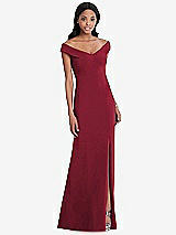 Front View Thumbnail - Burgundy After Six Bridesmaid Dress 6802