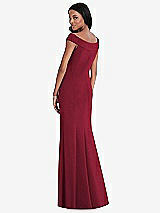 Rear View Thumbnail - Burgundy After Six Bridesmaid Dress 6802