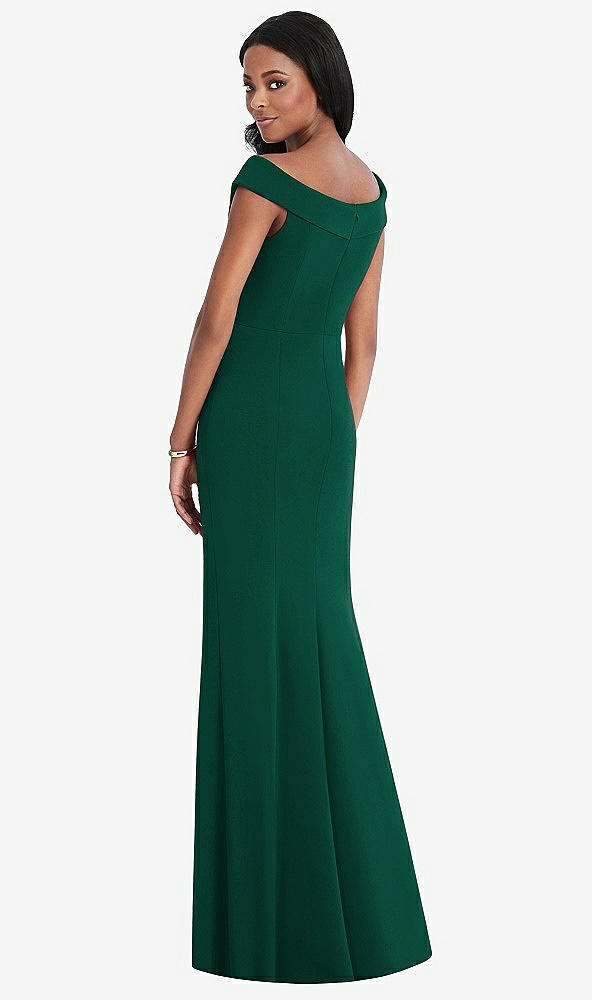 Back View - Hunter Green After Six Bridesmaid Dress 6802