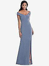 Front View Thumbnail - Larkspur Blue After Six Bridesmaid Dress 6802