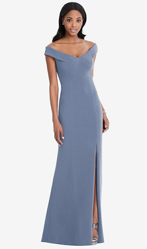 Front View - Larkspur Blue After Six Bridesmaid Dress 6802