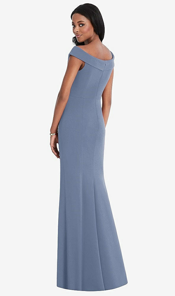 Back View - Larkspur Blue After Six Bridesmaid Dress 6802