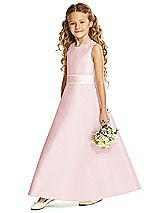 Front View Thumbnail - Ballet Pink & Blush Flower Girl Dress FL4062