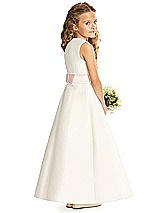 Rear View Thumbnail - Ivory & Blush Flower Girl Dress FL4062