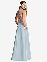 Front View Thumbnail - Mist & Suede Rose Alfred Sung Junior Bridesmaid Style JR545