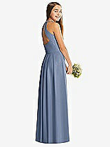 Rear View Thumbnail - Larkspur Blue Social Junior Bridesmaid Style JR547