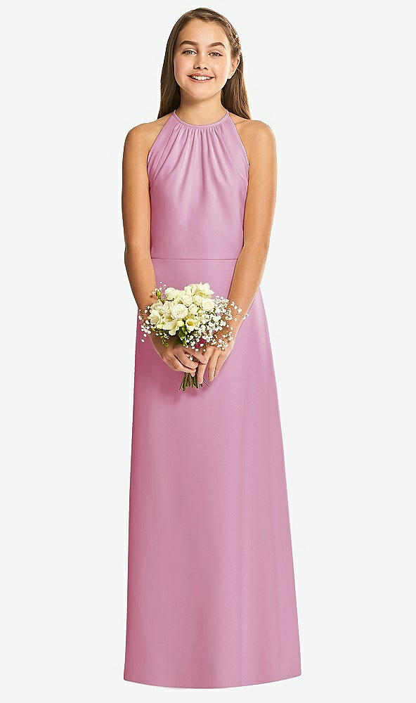 Front View - Powder Pink Social Junior Bridesmaid Style JR547