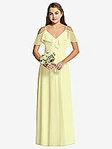 Front View Thumbnail - Butter Yellow Dessy Collection Junior Bridesmaid Dress JR548